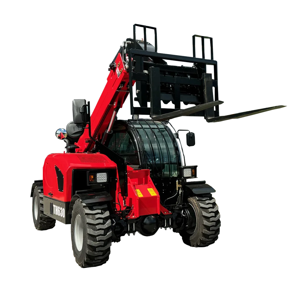 6m Telehandler Hydraulic Loader 2.8t Side Boom Telescopic Forklift Wheel Loader Telehandlers for Construction Factory