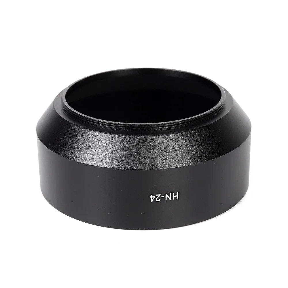 HN-24 62mm Metal Screw-on Lens Hood Black For Nikon 100-300mm f5.6, 70-210mm f4-5.6 , 75-300mm f4.5-5.6 lens