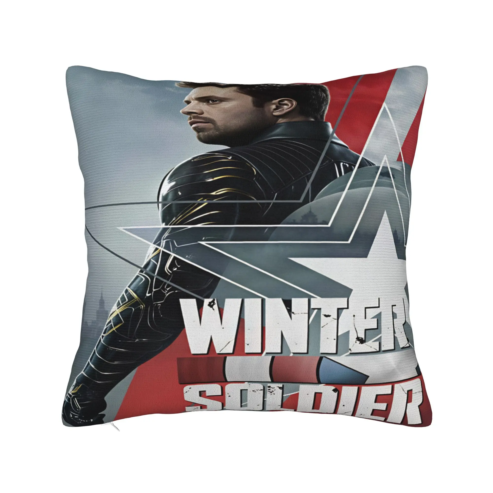 Pillow Cover Bucky Barnes Winter Soldier  Cute Funny Pillow Case For Wedding Party Home Decor Pillowcases