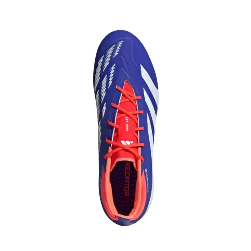 Adidas PREDATOR ELITE Versatile Snug Slip-Resistant Anti-Friction Practice Men's Soccer Shoes Blue IF6372