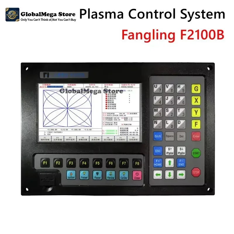 Plasma controller Fangling F2100B CNC System 2 Axis Plasma Digital Control System CNC Flame Cutting Machine System