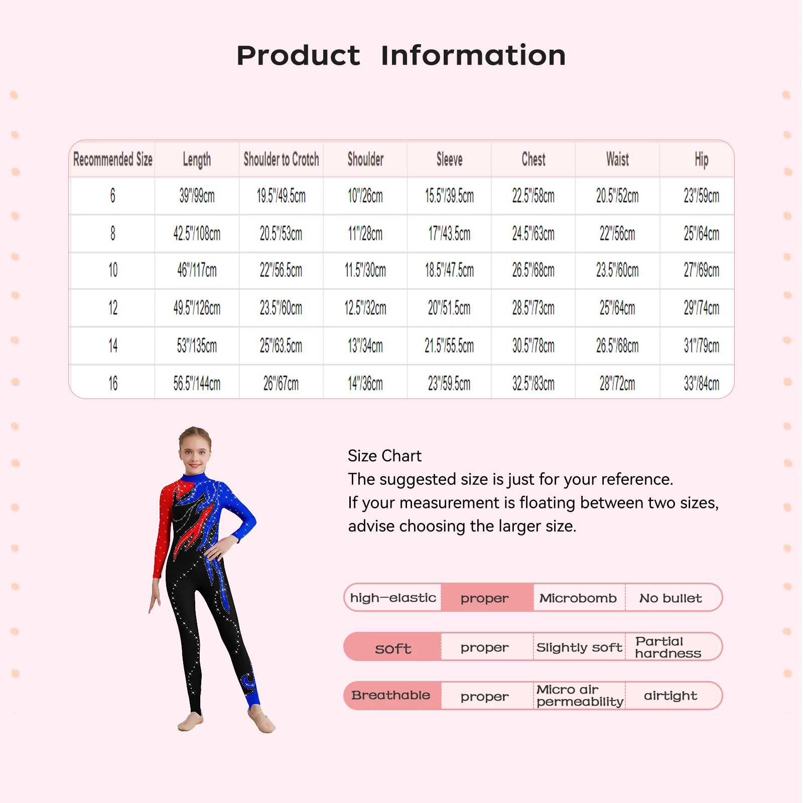 بدلة جمباز للأطفال البنات بألوان متعددة وأكمام طويلة مرصعة بأحجار الراين اللامعة بدلة يوتار لكامل الجسم لرقص الباليه واليوجا والتزلج
