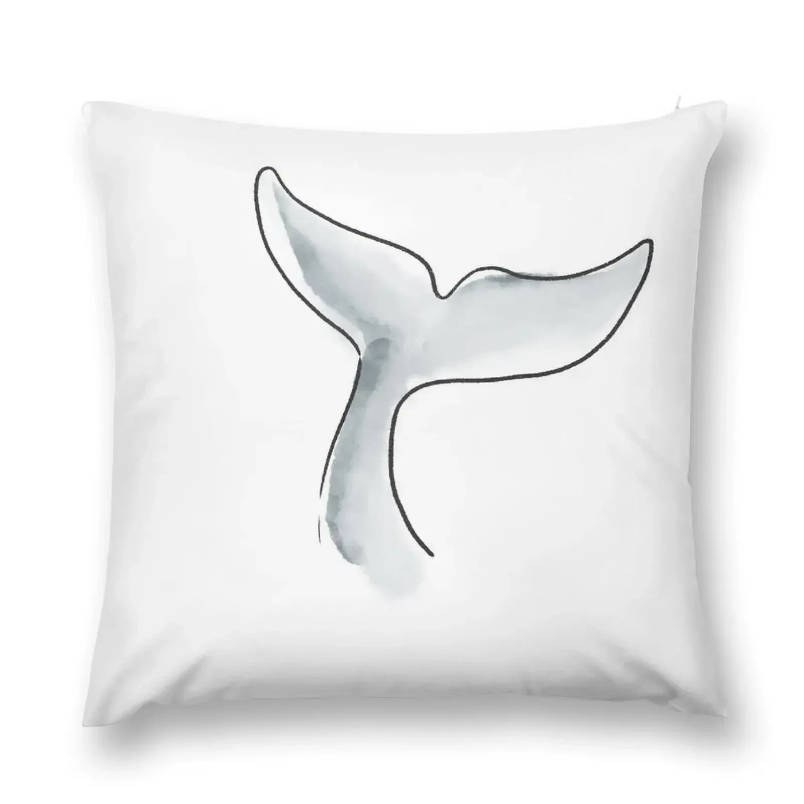 Whale tail fin Throw Pillow Pillowcase Cushion Decorative pillow case pillow