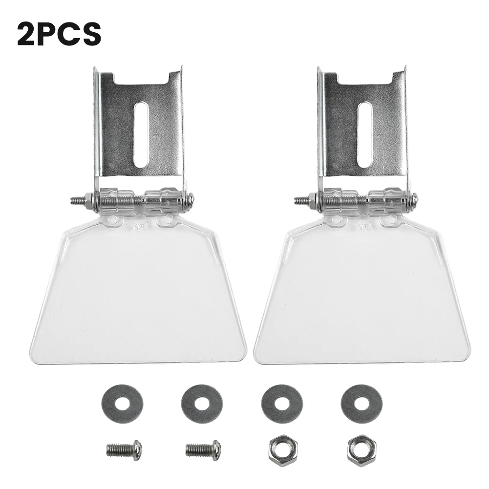 

Screws Included Eye Protection Grinder Guard Bench Replacement Safety Shields Stainless Steel ABS Material 2pcs