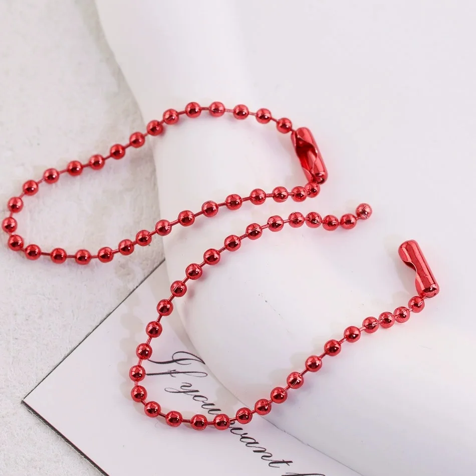 Shiny Electrophoretic Bead Chain, DIY Jewelry Accessories