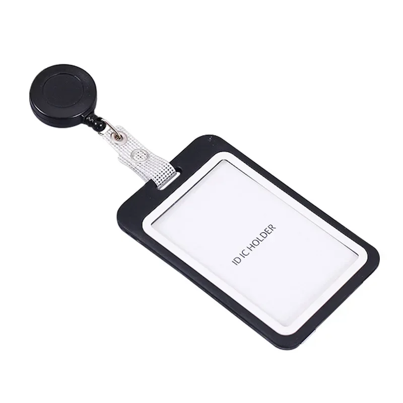 Imagem -04 - Retrátil Badge Holder para Staff Pass Work Card Cover Case id Tag Lanyard Badge Reel Trabalho Moda 1pc