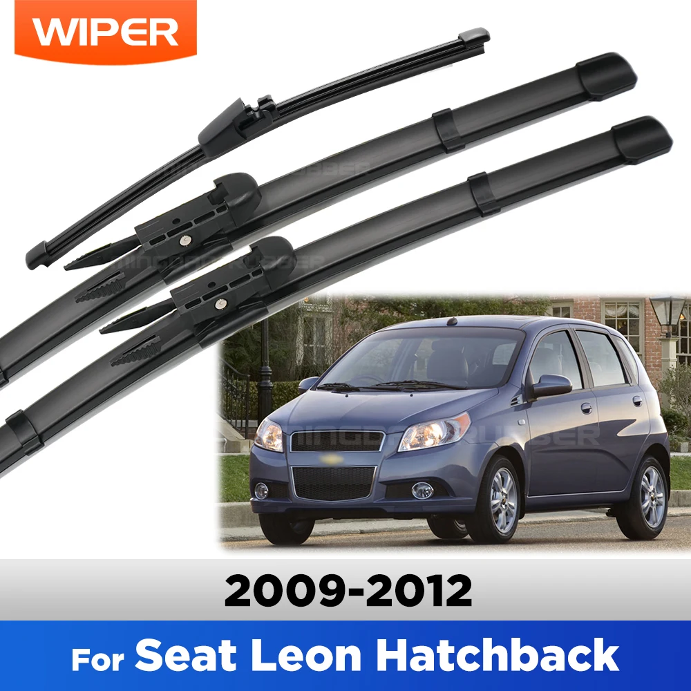 

For Seat Leon Typ 1P Hatchback 2009-2012 2010 Wiper Front & Rear Wiper Blades Windshield Windscreen Window Brushes 26"+26"+11"
