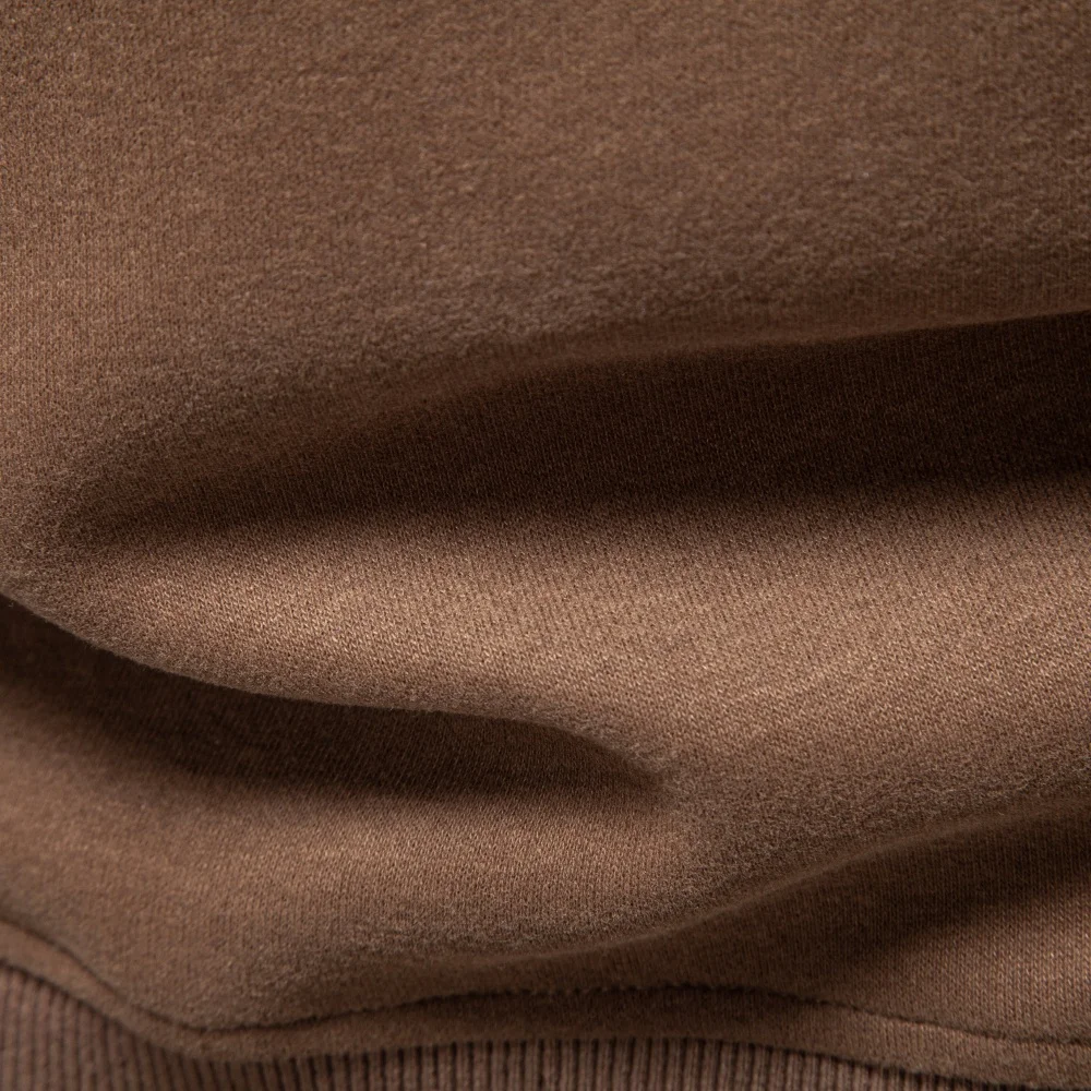 AIOPESON Herren Pullover mit halbem Reißverschluss, Stehkragen, einfarbig, warm, gemütlich, langärmelig, Sweatshirt, Herbst-Winter, lässig, leicht, Oberteil – Detail 15