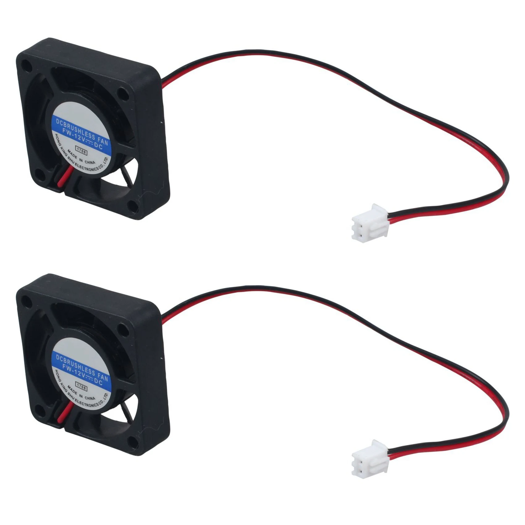 

2Pcs 40Mm X 40Mm X 10Mm 4010 9 Blade Brushless DC 12V Cooling Fan