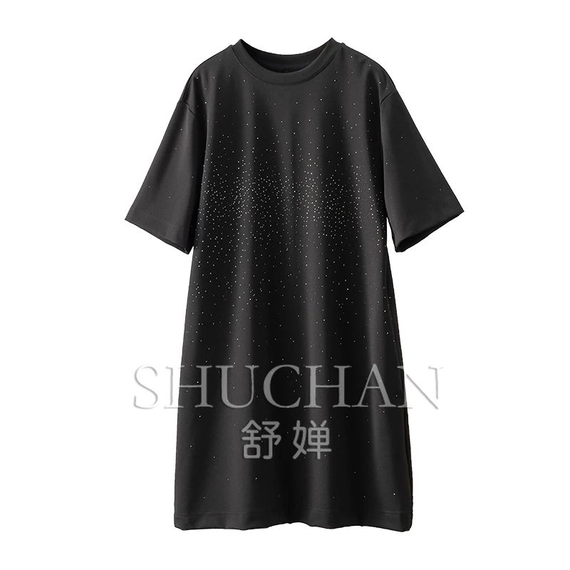 

Streetwear T-shirt Dress Women Short Sleeve New 2024 LOOSE Knee-Length Casual dresses Vestidos De Mujer