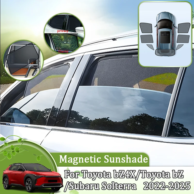 

Magnetic Mesh Sunshade For Toyota bZ4X EA10 2022 2023 2024 2025 Car Coverage Sunshade Sunscreen Privacy Protection Accessories