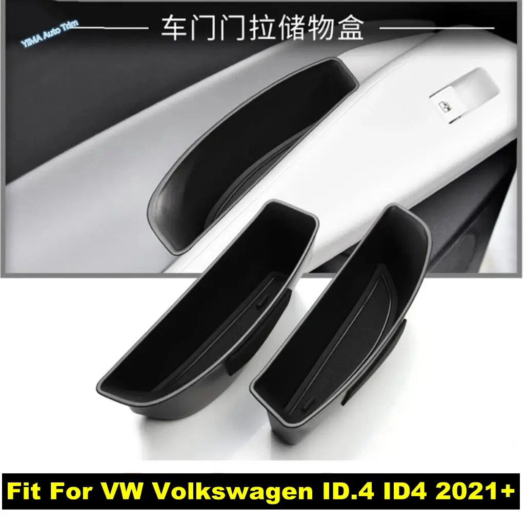 

For VW Volkswagen ID.4 ID4 2021 - 2024 Car Door Handle Storage Box Door Armrest Holder Tray Organizer Decor Accessories Tidying