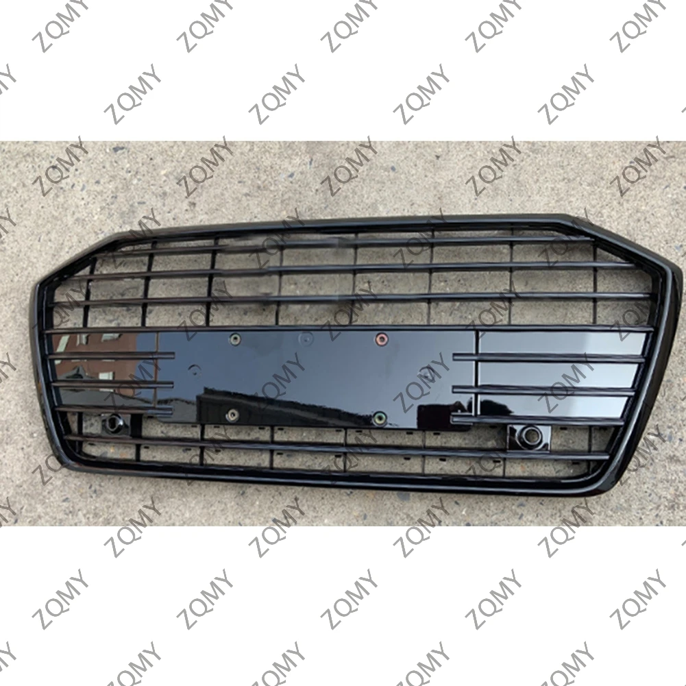 

W/Logo For Audi A6/A6L 2019 2020 2021-2022 2023 2024 Car Front Bumper Grille Centre Panel Styling Upper Grill (Modify S6 style)