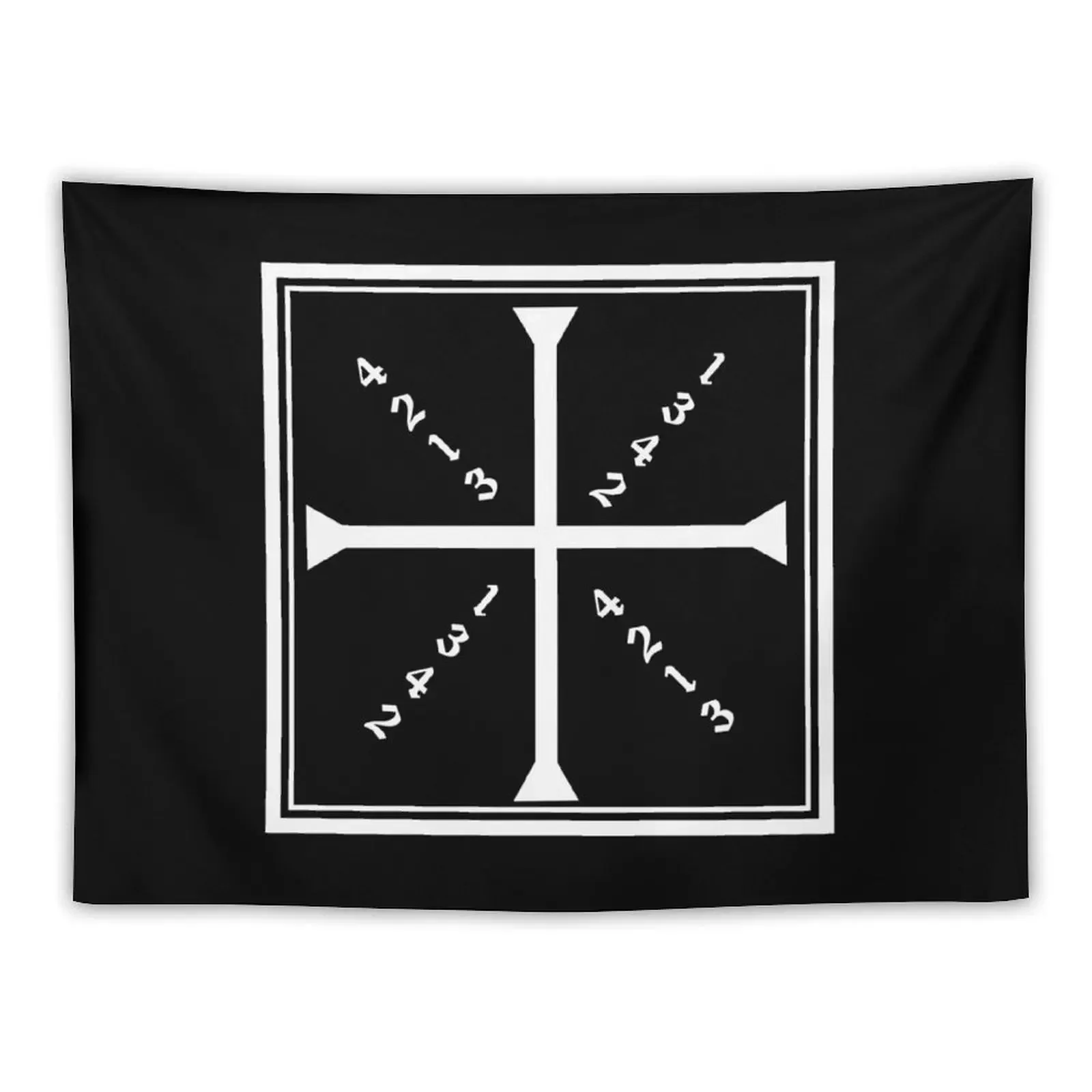 

The Meyer Square White Text Tapestry Tapete For The Wall Wall Decoration Items Tapestry