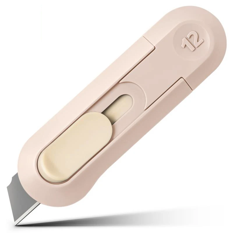 Draagbare Mini Papiersnijder Hoge Kwaliteit Kunstwerk Mes Automatische Rebound Box Opener Pocket Cutter Voor Office Tool Schoolbenodigdheden