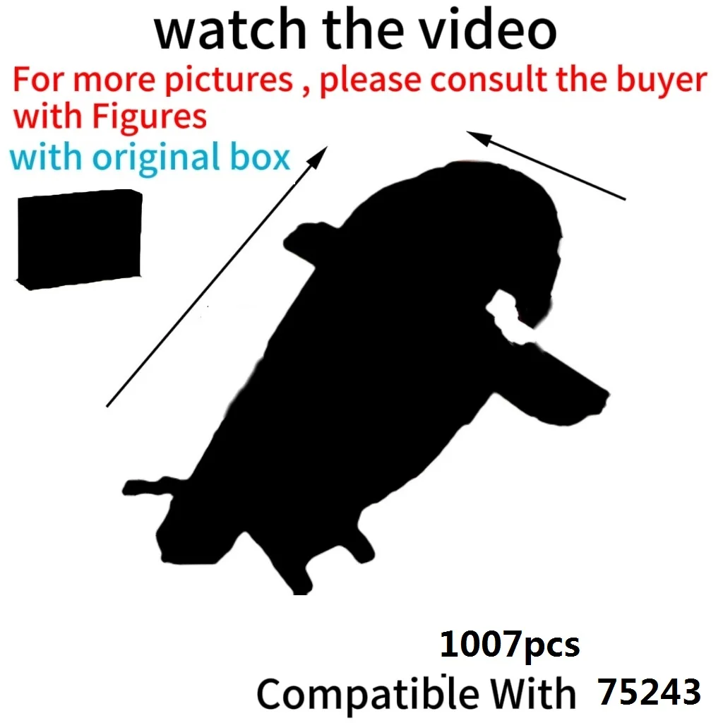 

Original Box Hot sales 1007PCS 20th Anniversary Edition Spaceship Building Blocks 6 Figures Construction BricksKids