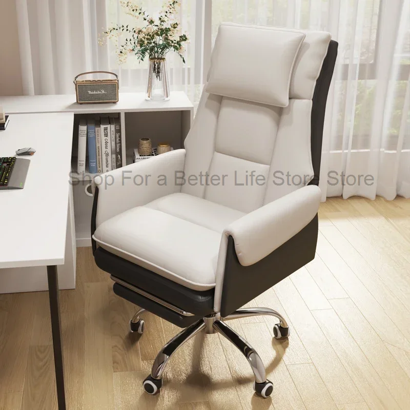 

Armrest Office Chairs Ergonomic Desk Swivel Gameing Mobiles Leather Reading Chair Playseat Silla Oficina Living Room Furniture