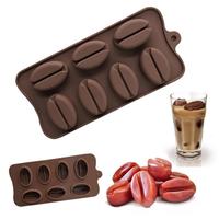 Large Capacity Ice Mold Coffee Bean Ice Tray Reusable Silicone Ice Maker Popsicle Dessert DIY Maker Tool Household Accessories