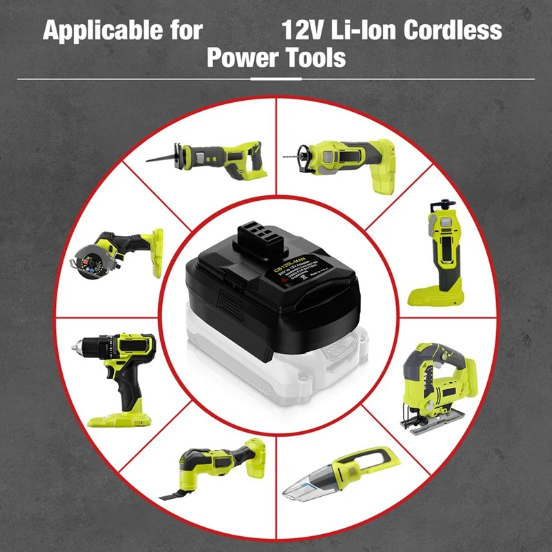 สําหรับ RYOBI 12V แบตเตอรี่อะแดปเตอร์ DIY แบตเตอรี่ Converter สําหรับ RYOBI แปลง 18V แบตเตอรี่ RYOBI 12V