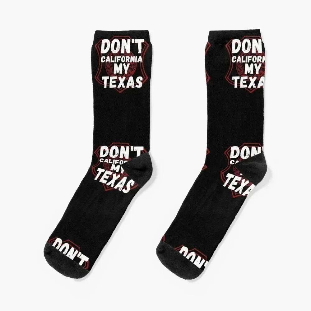 Don't California my Texas Socks Soccer custom fashionable Wholesale Man Socks Women's