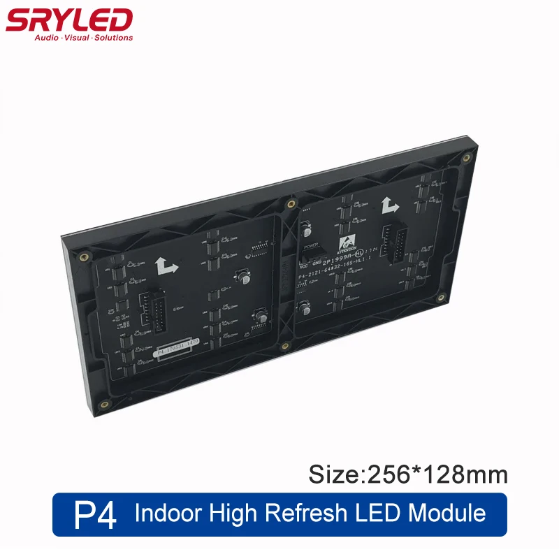 Sryled P4 Led Module Full Color High Refresh Smd2121 256*128Mm Indoor Reclame Achtergrond Led Scherm Module
