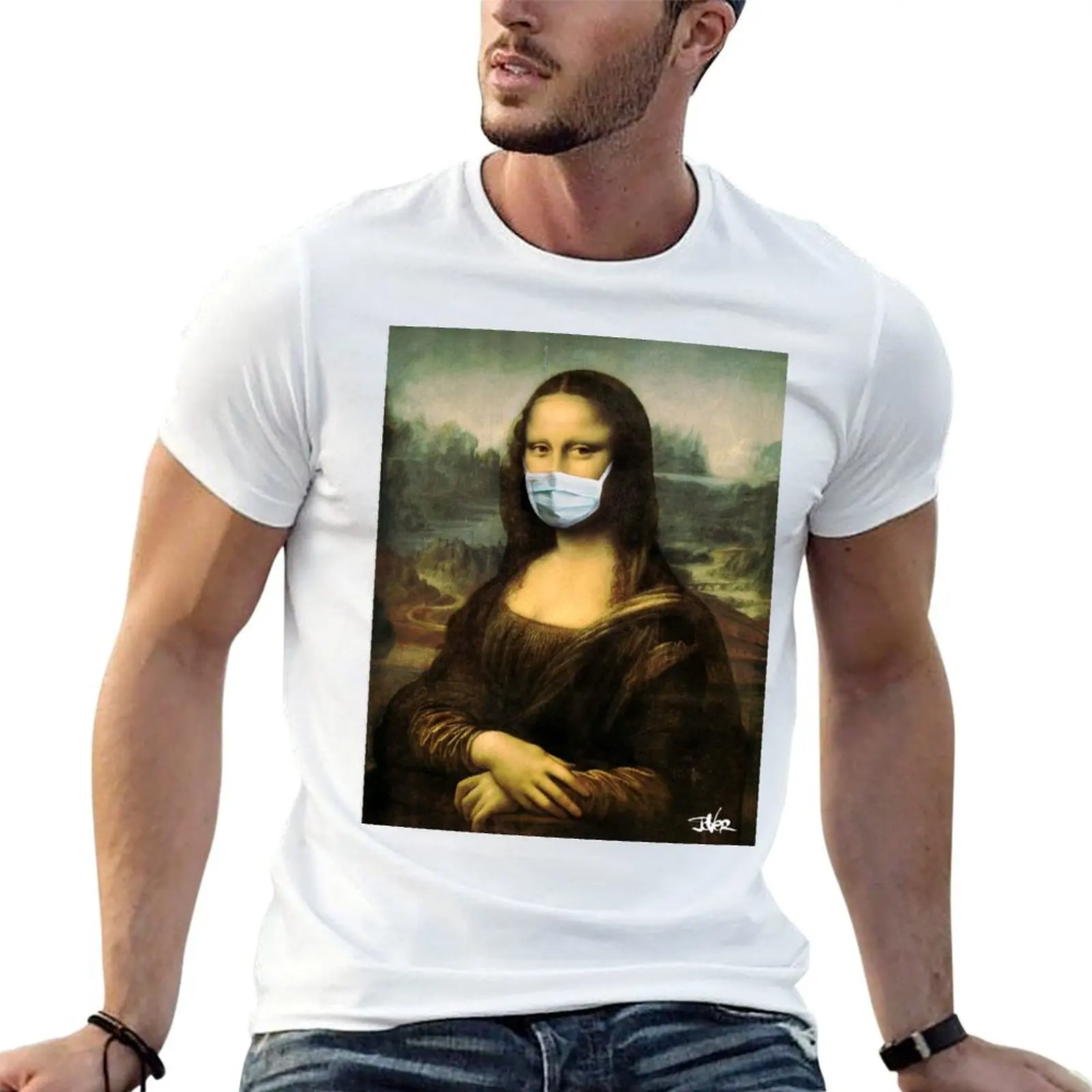 

carona lisa (sorry i had to do it) T-Shirt man t shirt cotton high quality t shirt man cotton T-Shirt