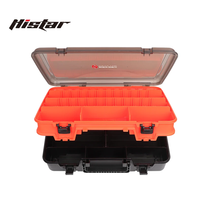 HISTAR 5Pcs Multi-Functional Thicken PP Anti-Slippery Pressure Resistance Big Capacity Double Layer Fishing Tackle Box