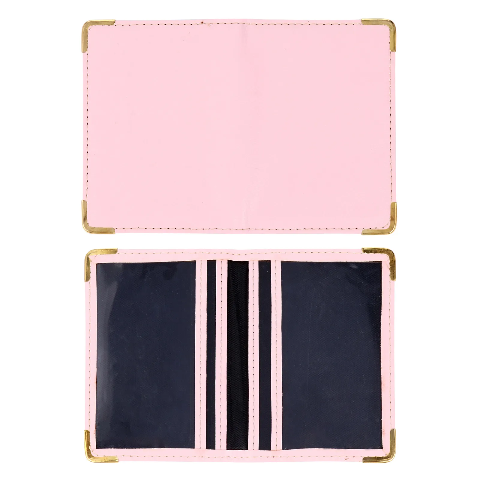 

Стильный чехол-держатель для карт из искусственной кожи, 1 шт., для удостоверений личности, кредитных и банковских карт, устойчивый к царапинам, с надежной фиксацией, многосекционный дизайн