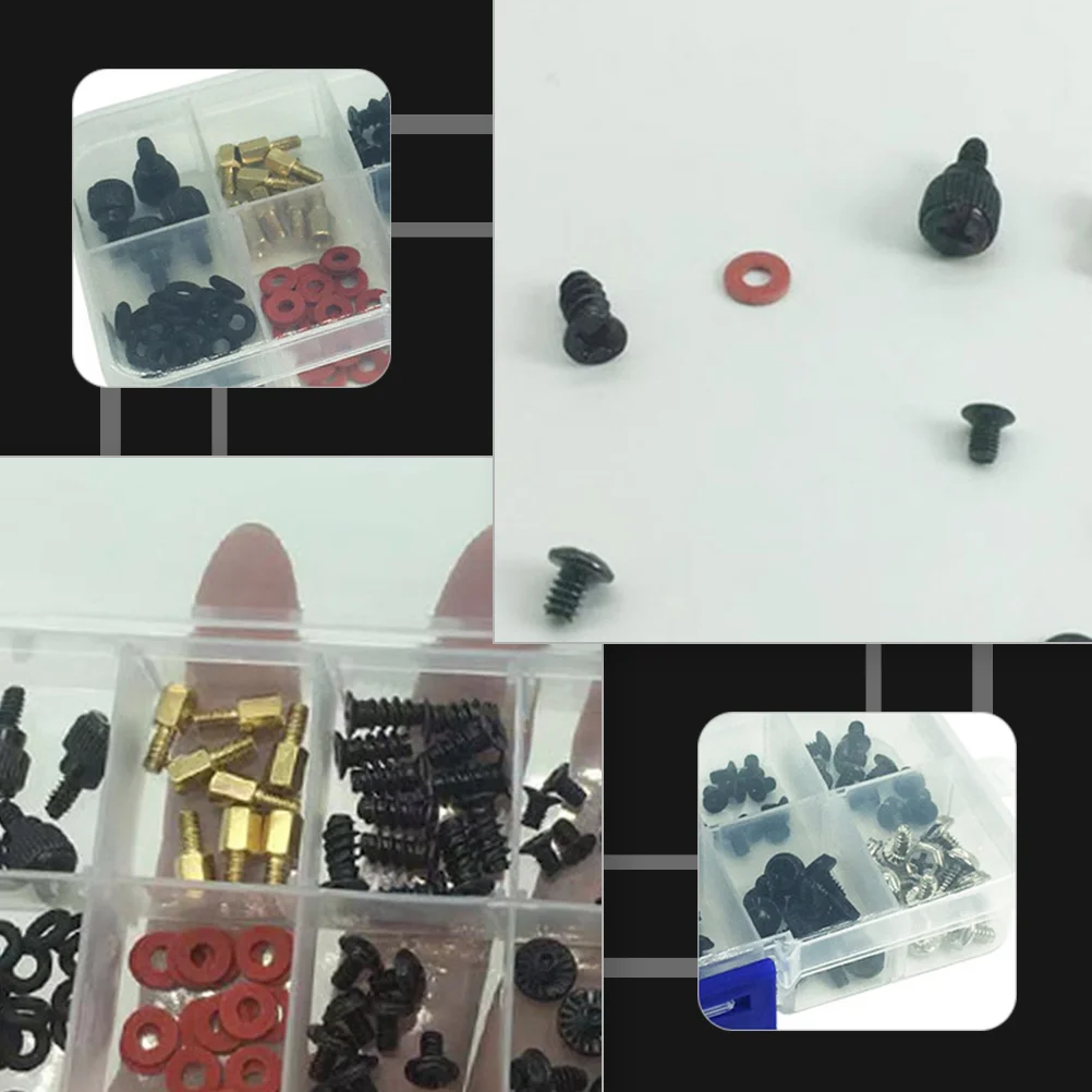 

1Set Computer Case Thumbscrew Kit Metal Durable Countersunk Screws Replacement for DIY Computer Chassis Electronic