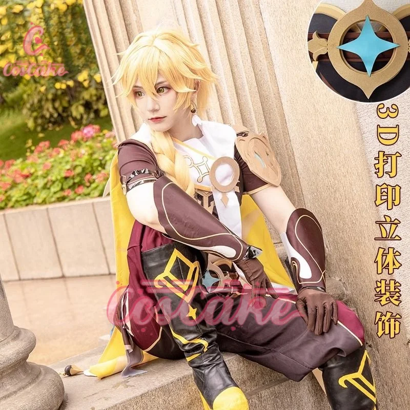 

Aether Cosplay Genshinimpact Aether Cosplay Costume Uniform Suit Wig Shoes Set Outfits Anime Game Costumes for Halloween Party