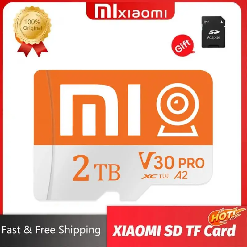 XIAOMI kartu mikro TF SD 2TB, kartu memori Flash Class10 kecepatan tinggi 100 MB/S 1TB 128GB 256GB untuk Nintendo Switch