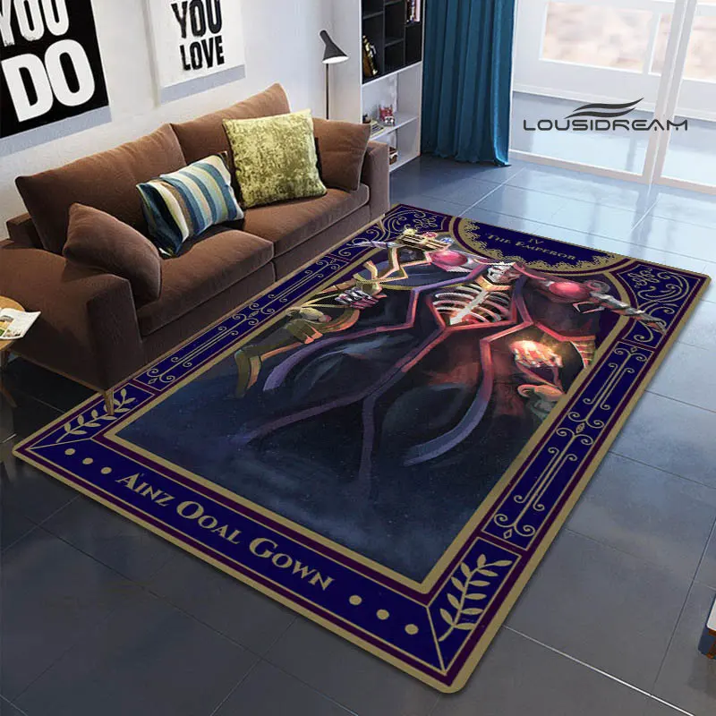 The latest anime overlord printed carpet picnic carpet fashion home decoration beautiful anti -slip area rug birthday gift