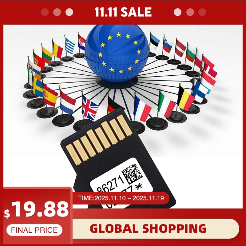 

2025 Latest Update for Toyota Navigation SD Card OEM 86271-0E077 Prius 4Runner GPS Accessories USA CAN maps