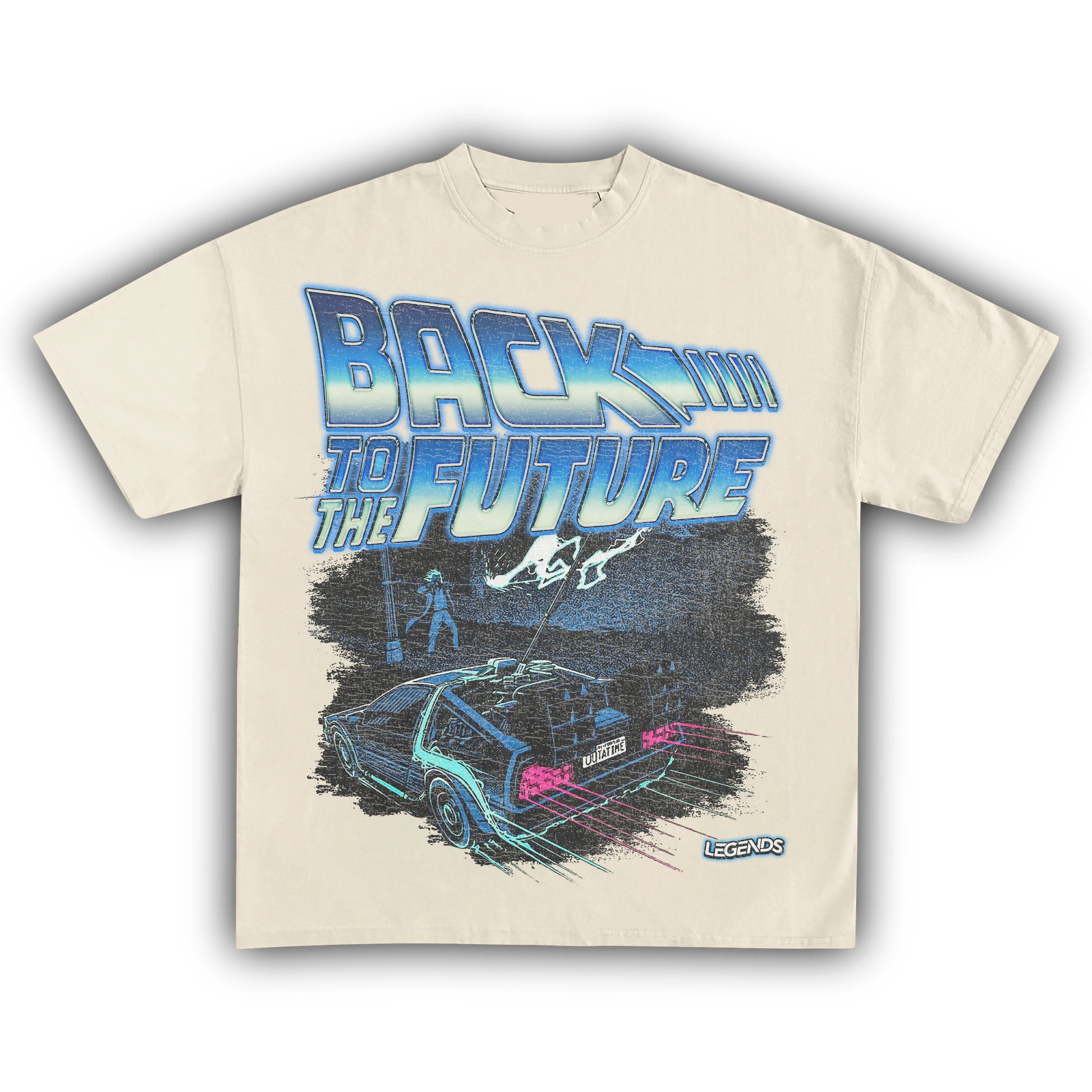Back To The Future Retro Sci Fi Movie T Shirt for Men Women Vintage Delorean Time Machine Graphic Tee