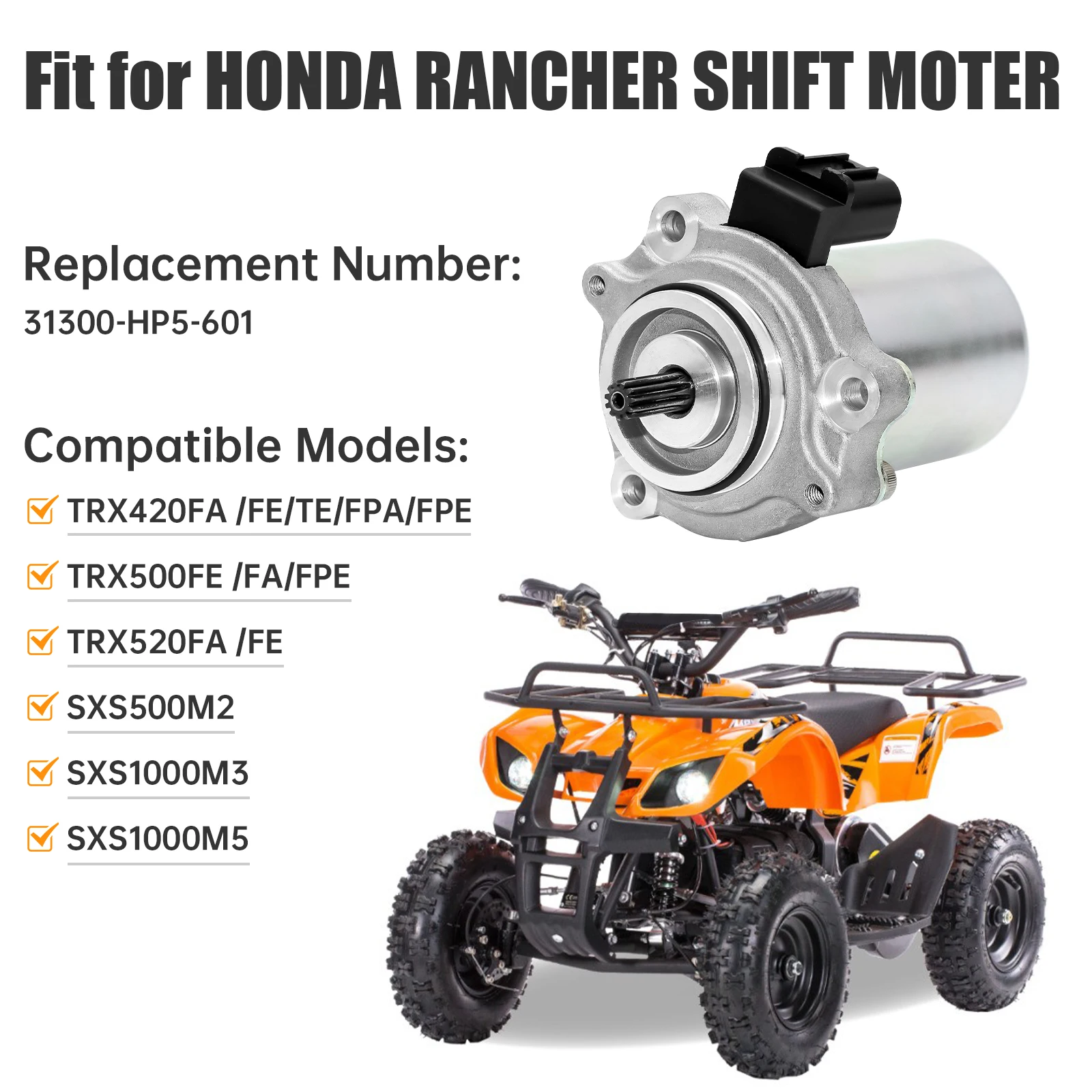 Power Shift Control Motor For Honda TRX500FE TRX500FE1 TRX500FE2 TRX500FPE TRX500FA5 TRX500FA6 Foreman Rubicon 500 ES DCT EPS