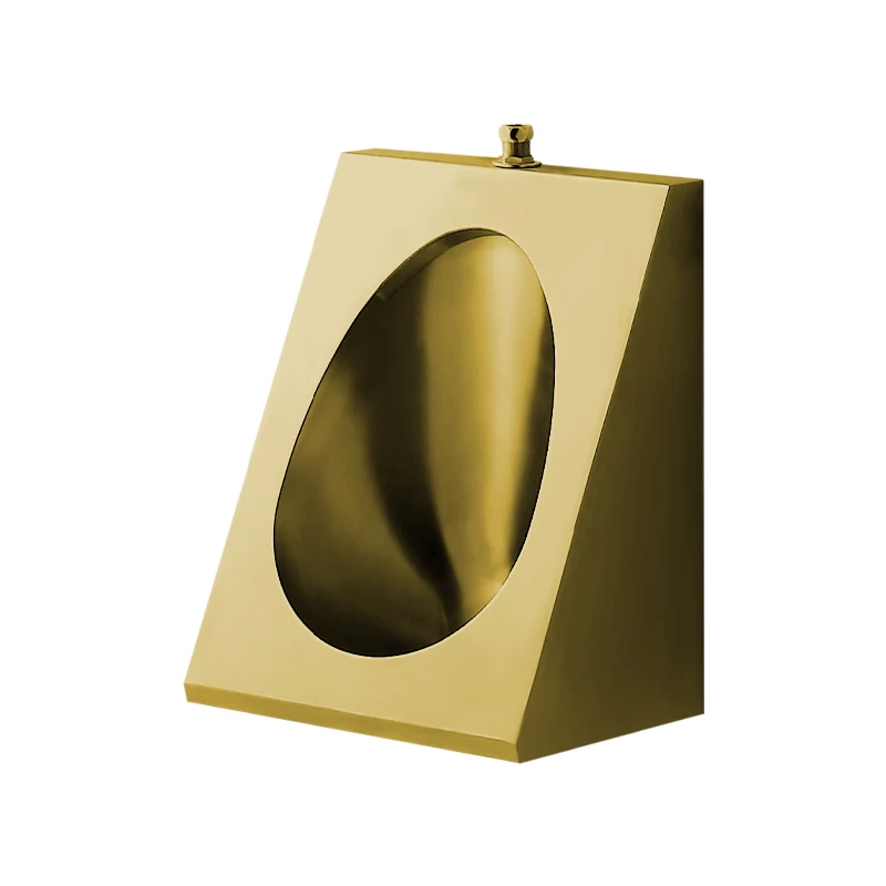 

Fully automatic sensing stainless steel urinal, golden urinal, wall mounted adult urinal, male urinal, urinal