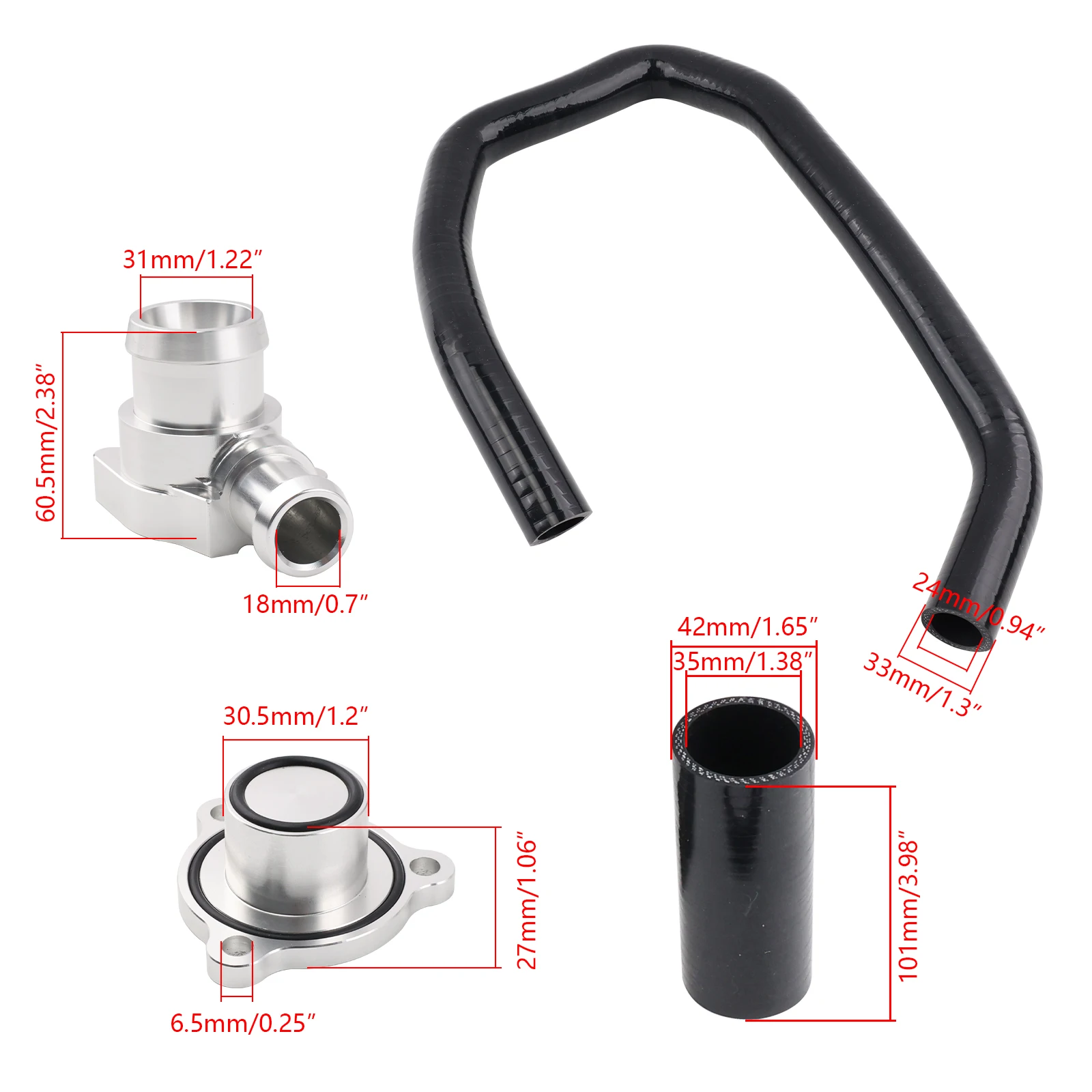 Suit Conversion Intake Breather Turbo Dump Blow Off Diverter Valve for Audi S3 VW Golf R 2.0 TFSI Transversal ETI VAG Group