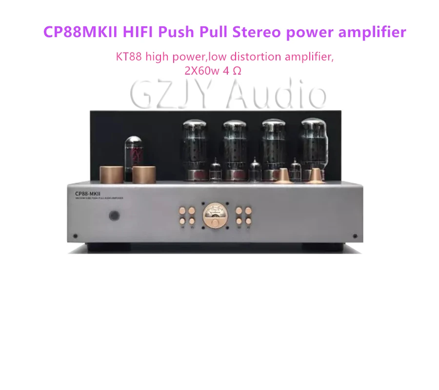 CP88MKII amplificatore di potenza Stereo Push Pull HIFI, KT88 amplificatore ad alta potenza e bassa distorsione, 2 x60w 4 Ω