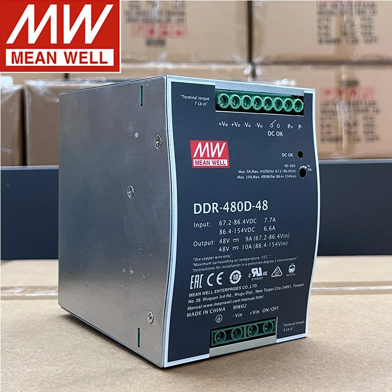 يعني جيدا إمدادات الطاقة DDR-480 DDR-480B-12 DDR-480B-24 DDR-480B-48 DDR-480C-12 DDR-480C-24 DDR-480C-48 ميانويل 480 واط #6