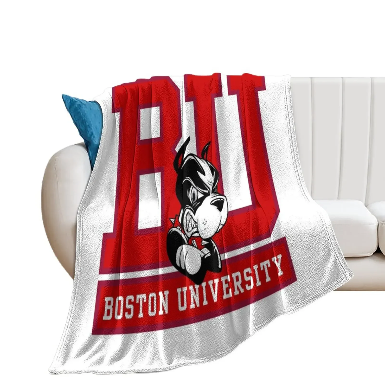 

Boston Terriers Logo Throw Blanket Luxury Brand Bed linens Thermals For Travel Flannel Blankets