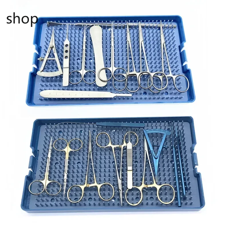 Doppel augenlid surgery set Eye Kosmetische plastic werkzeug scere arterienklemmen Titan alloy/edelstahl Material