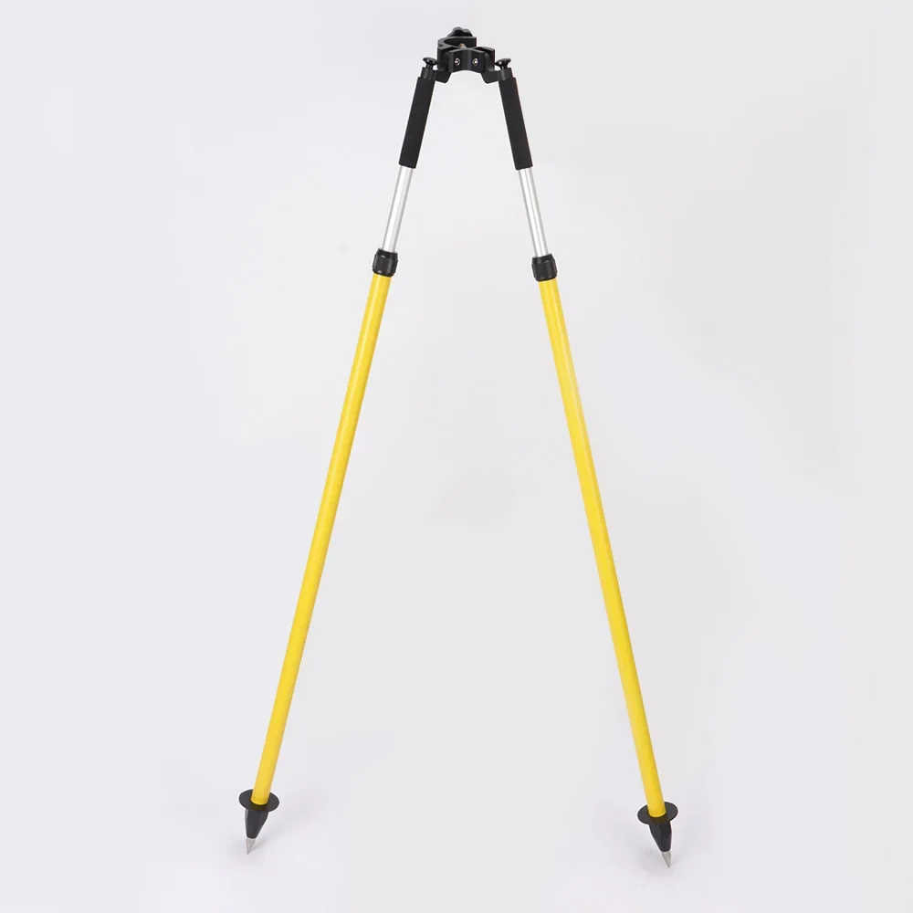 DZ22AYellow Aluminum Bipod With Thumb Release Clamp For Prism Pole Leveling Rod  Survey