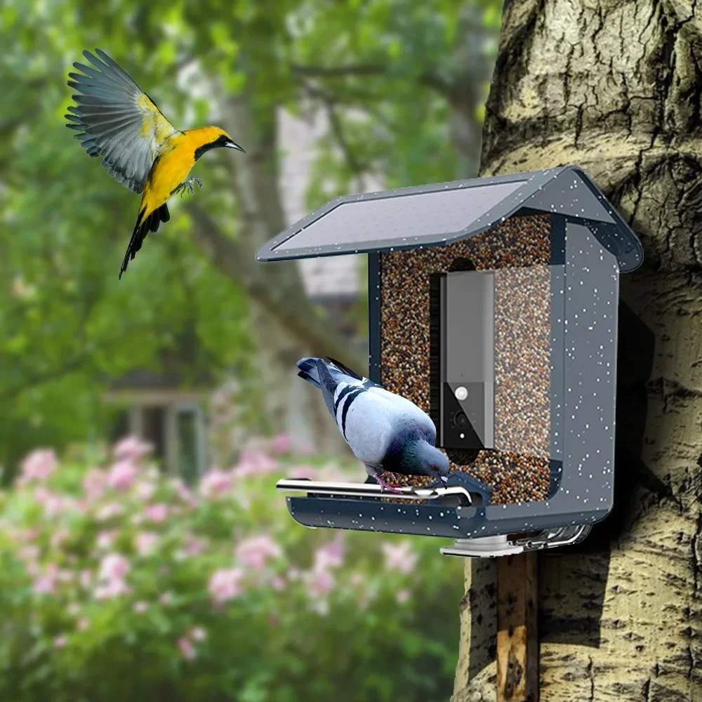 2022 New Wild Smart Bird Feeder with camera Bird Feeder house with APP control by mobile phone