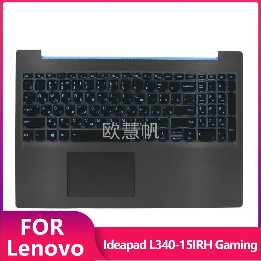 

T Russian New for Lenovo Ideapad L340-15IRH Gaming Laptop Palmrest Upper Cover Top Case with RU Backlight Keyboard