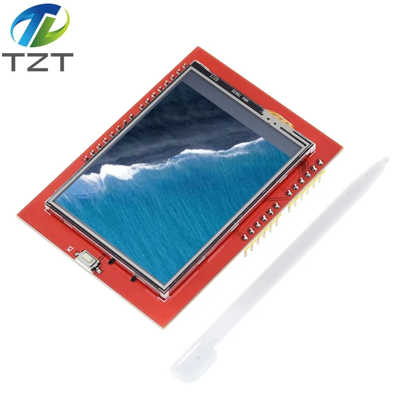 Imagem -05 - Módulo Tft Lcd de Tzt 2.4 Polegadas Tft Lcd Tela para Arduino Uno r3 Placa e Suporte Mega 2560 com Caneta de Toque Uno r3