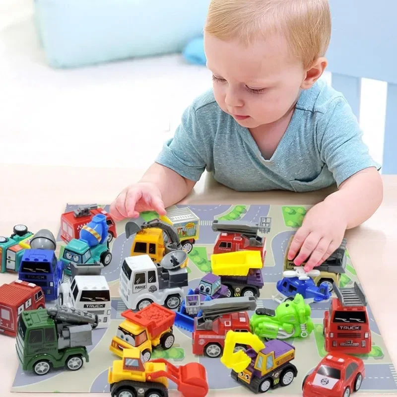 24 Stuks Pull Back Auto Speelgoed Set Kerst Countdown Adventskalender Kids Grote Collectie Set Christmas Party Favor 2023