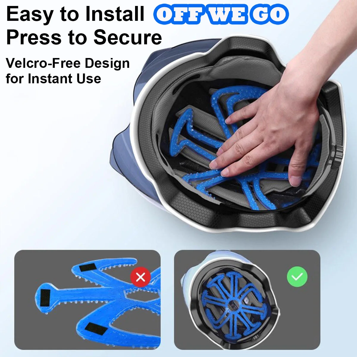 

Flexible Helmet Inner Silicone Pad Soft Breathable Helmet Liner Pad Safety Helmet Padding Road Bike Motorcycle Accessories