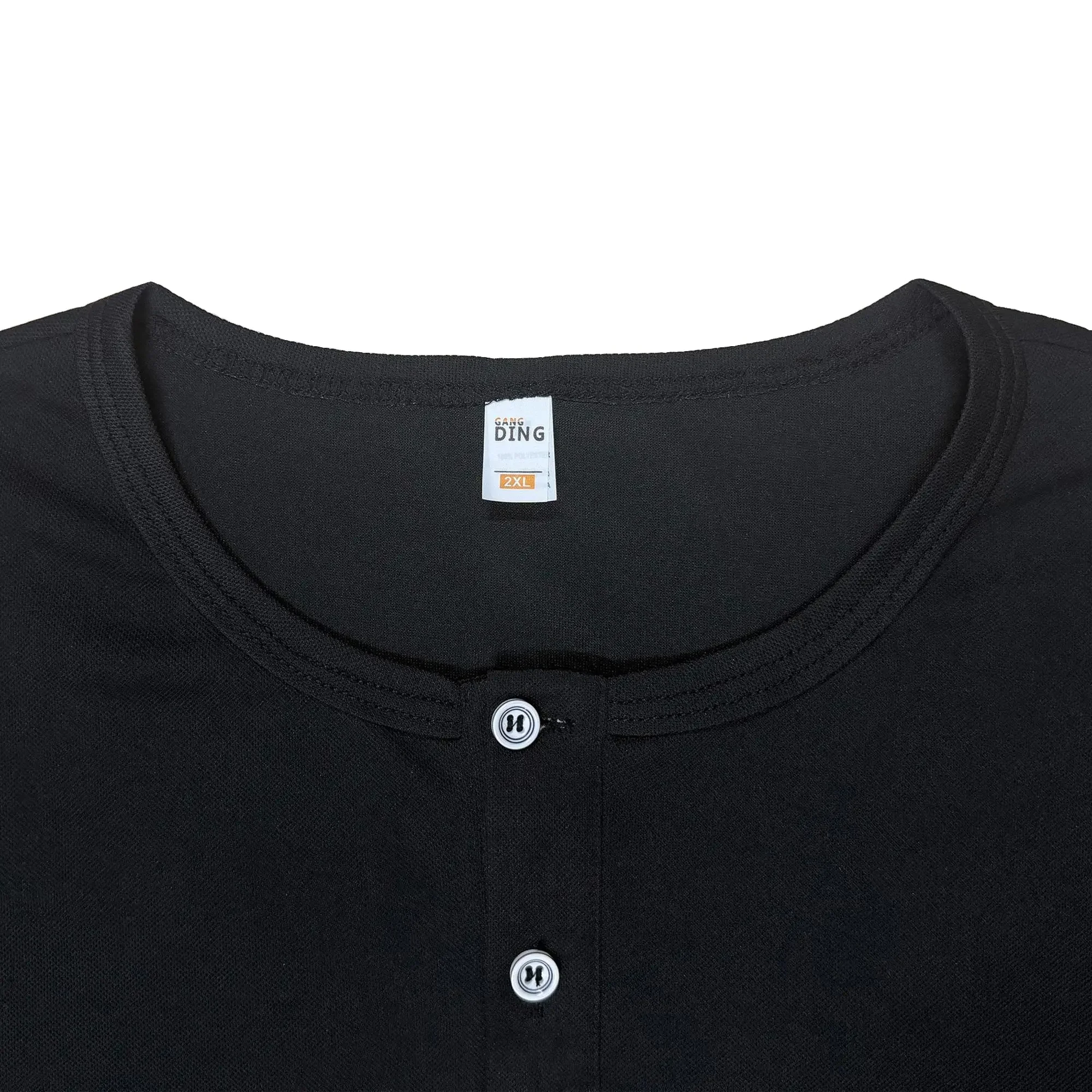 Autumn Fitness Henley Neck T Shirts Men Solid Color Male Long Sleeve Tops Slim Fit Button Neck Casual Cozy Tshirt Streetwear Tee view 6