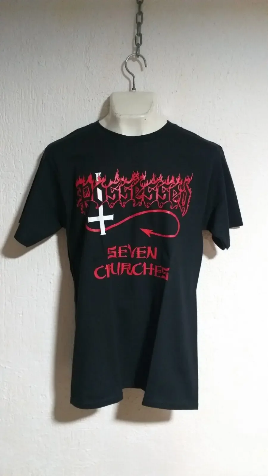 Possessed seven churches T shirt thrash death metal slayer kreator destruction