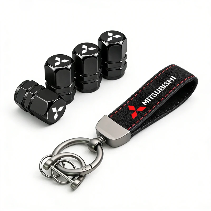 LLavero de gamuza para coche, válvula de rueda automática, tapa de inflado de neumáticos para Mitsubishi Xforce ASX L200 Eclipse Cross Outlander Pajero Xpander EK